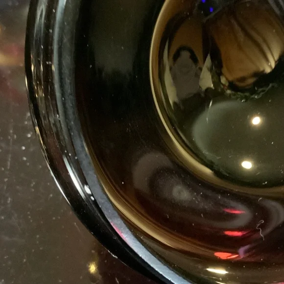 Czech Bohemian Powder Jar Purple Gold Gilt Art Glass Box Flowers Elegant #A23 - Picture 10 of 10